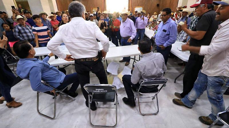 Jornada de protestas de productores de frijol
